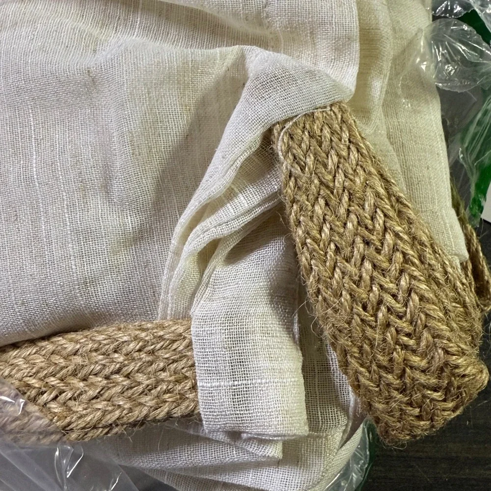 BRIGHTSHEER Window Curtains 2 Pack Beige Linen Blend Grommet Top Light Filtering